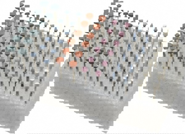 72 Piece Aluminum Oxide Vitrified Mounted Stone Abrasive Point Set